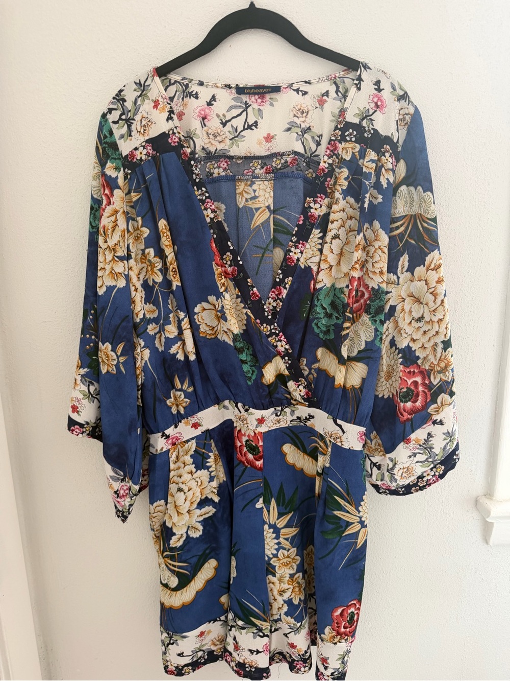 Blue Floral Romper